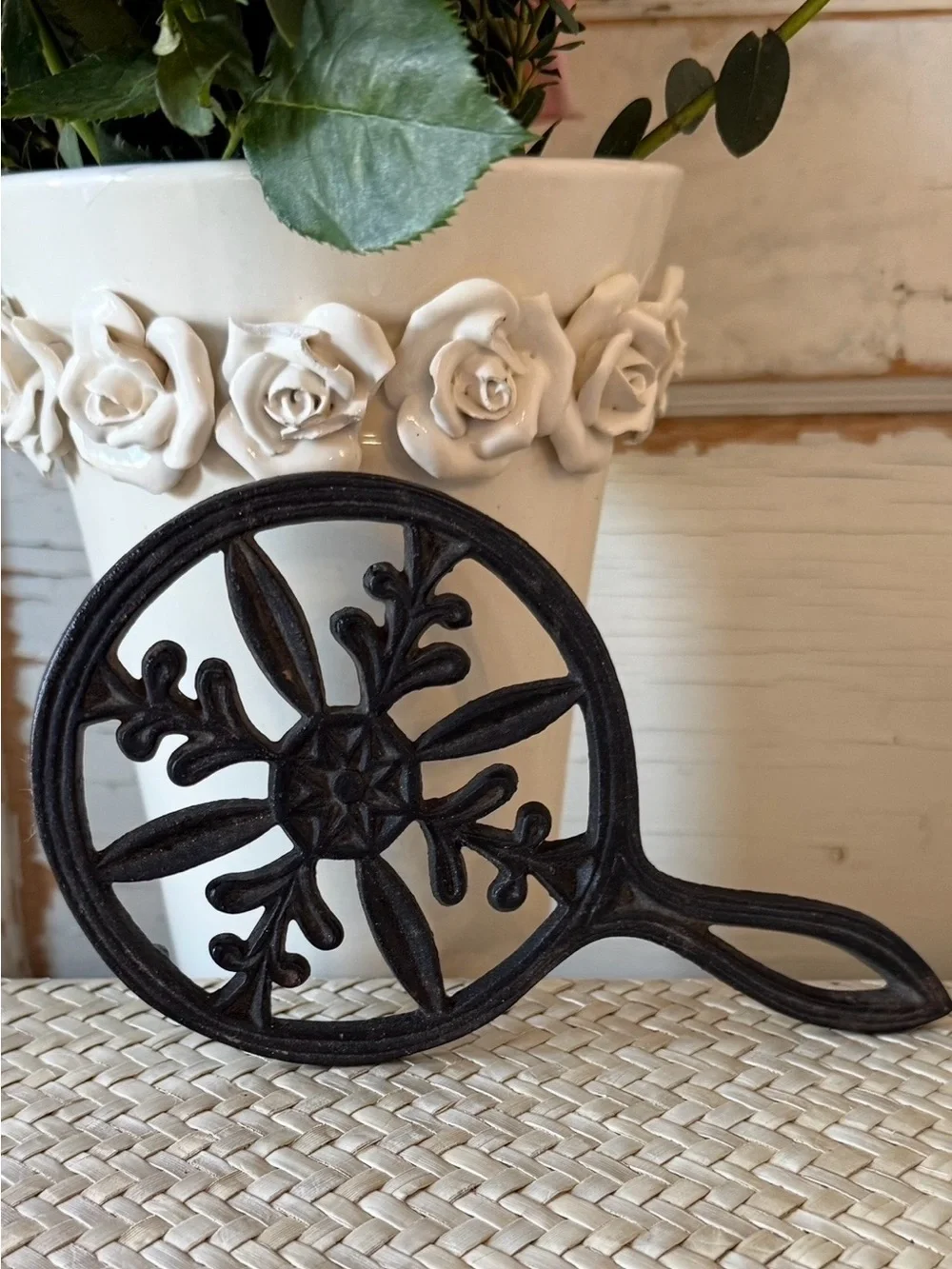 Vintage Mid-Century Wilton Trivets,Cast Iron, Pennsylvania Dutch- Set of 2